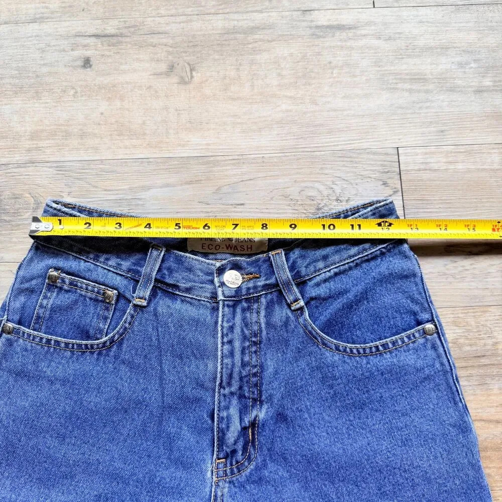 Vintage Y2K FIRHINE Jeans Eco-Wash Denim Jorts Shorts 25 Waist Baggy Skater